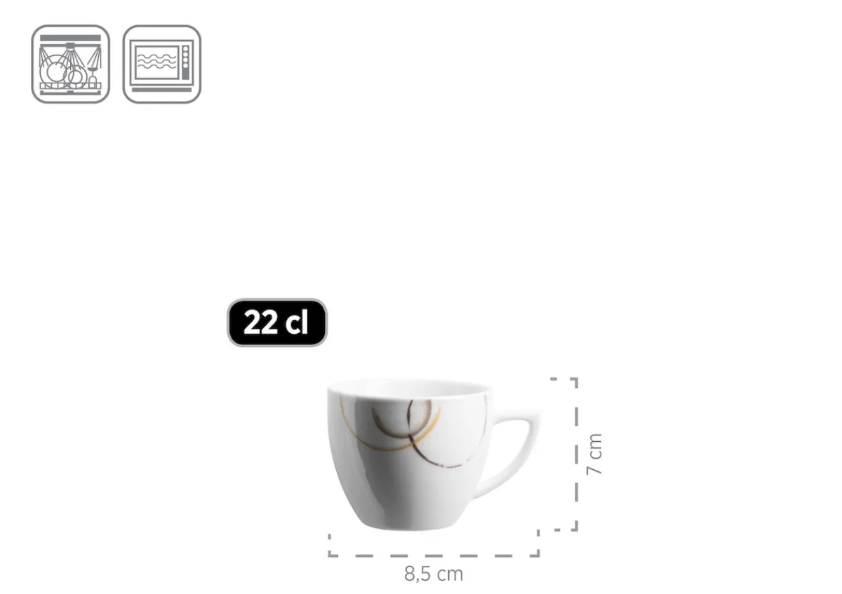 Die moderne Hausfrau Kombiservice, Porzellan NELA