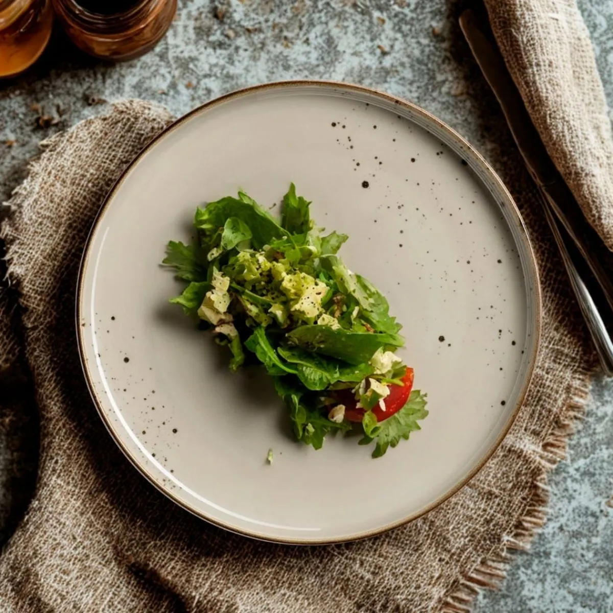 Die moderne Hausfrau Kombiservice, Porzellan Pintar Olivgrau