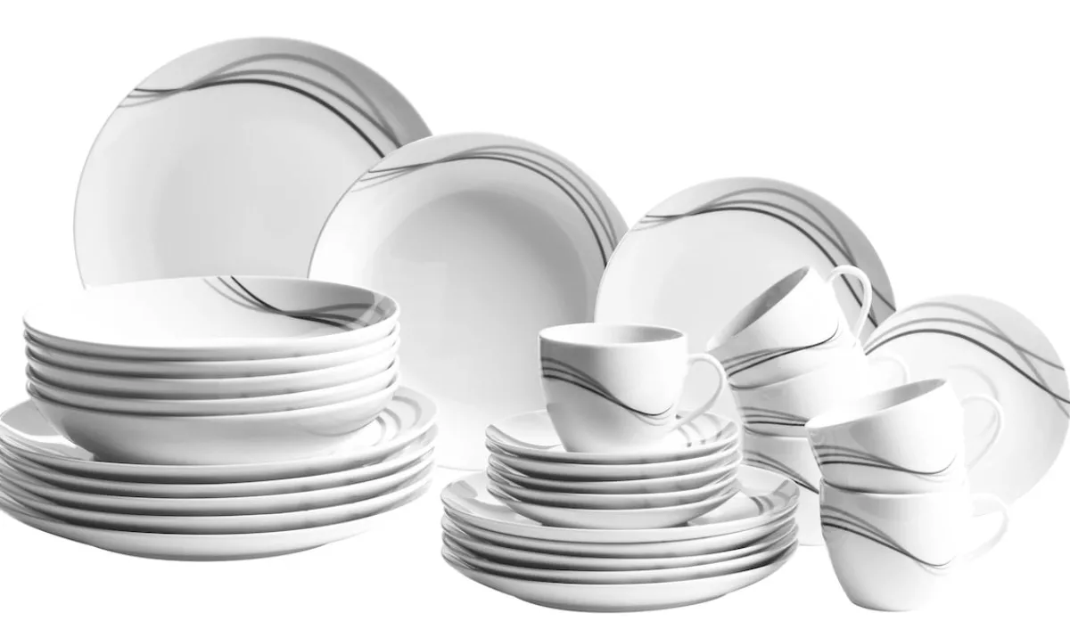 Die moderne Hausfrau Kombiservice, Porzellan TAJO