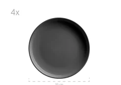 Die moderne Hausfrau Kombiservice, Steinzeug ALENIA Grau