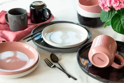 Die moderne Hausfrau Kombiservice, Steinzeug ALENIA Grau