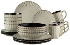 Die moderne Hausfrau Kombiservice, Steinzeug Confino Beige