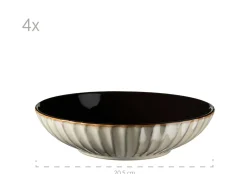 Die moderne Hausfrau Kombiservice, Steinzeug Confino Beige