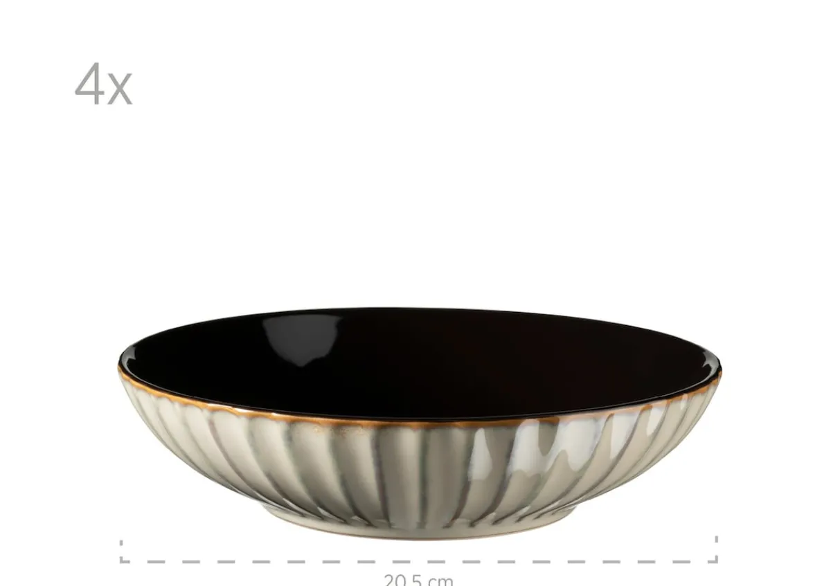 Die moderne Hausfrau Kombiservice, Steinzeug Confino Beige