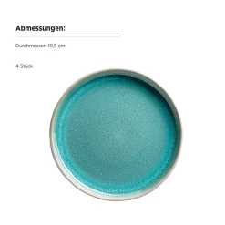 Die moderne Hausfrau Kombiservice, Steinzeug Elea Hellgrün