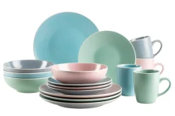 Die moderne Hausfrau Kombiservice, Steinzeug ELISSA II
