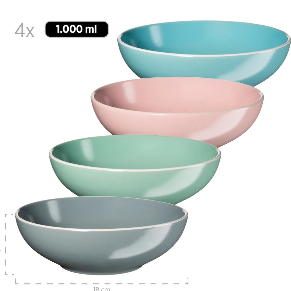 Die moderne Hausfrau Kombiservice, Steinzeug ELISSA II