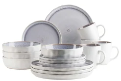 Die moderne Hausfrau Kombiservice, Steinzeug Elea Flieder
