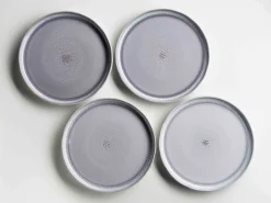 Die moderne Hausfrau Kombiservice, Steinzeug Elea Flieder