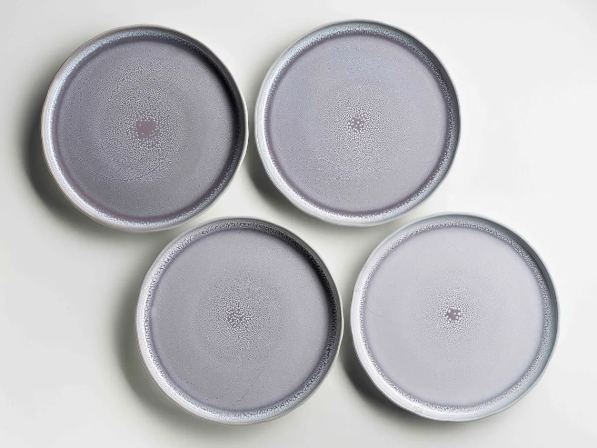 Die moderne Hausfrau Kombiservice, Steinzeug Elea Flieder