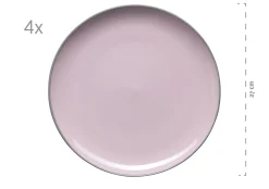 Die moderne Hausfrau Kombiservice, Steinzeug Maila Petrol, Altrosa, Beige, Dunkelblau