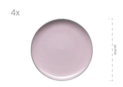 Die moderne Hausfrau Kombiservice, Steinzeug Maila Petrol, Altrosa, Beige, Dunkelblau