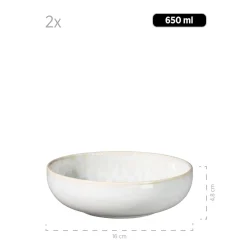 Die moderne Hausfrau Kombiservice, Steinzeug Trad. Tiles Weiß