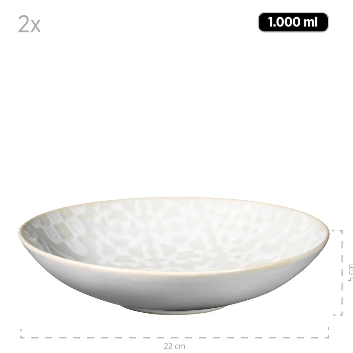 Die moderne Hausfrau Kombiservice, Steinzeug Trad. Tiles Weiß