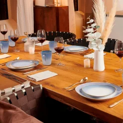 Die moderne Hausfrau Kombiservice, Steinzeut LA SINFONIA Beige