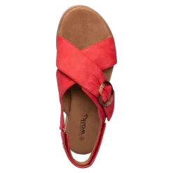 Damen Die moderne Hausfrau Komfort-Fashionsandale ­„Franka“ rot