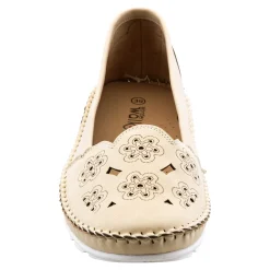 Damen Die moderne Hausfrau Komfort-Mokassin „Paradies“ beige