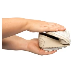 Damen Die moderne Hausfrau Komfort-Mokassin „Paradies“ beige