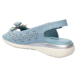 Damen Die moderne Hausfrau ﻿Komfort-Sandalette „Rose“ rauchblau