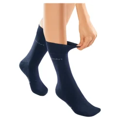 Die moderne Hausfrau Komfort-Socken, 2 Paar marine
