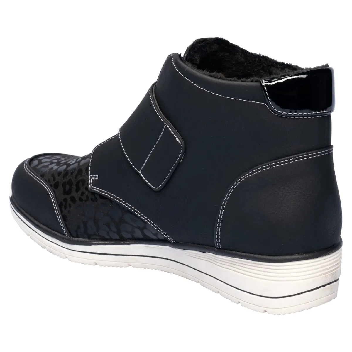 Damen Die moderne Hausfrau Komfort-Wärmestiefelette „Leo“ schwarz
