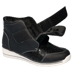 Damen Die moderne Hausfrau Komfort-Wärmestiefelette „Leo“ schwarz