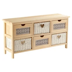 Die moderne Hausfrau Kommode "Romantik" 80x41x25 cm
