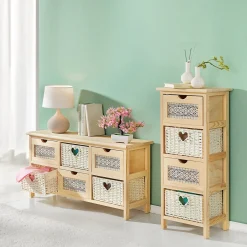 Die moderne Hausfrau Kommode "Romantik" 80x41x25 cm