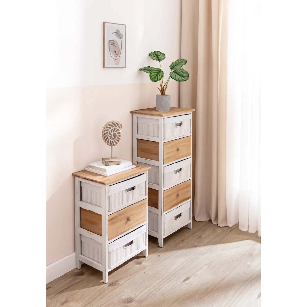 Die moderne Hausfrau Kommode „Rustiko“ 5 Fächer