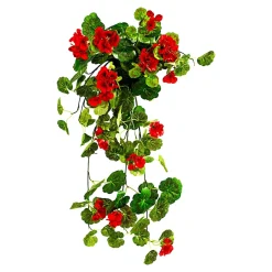 Die moderne Hausfrau Kunstblume "Hängegeranie" rot