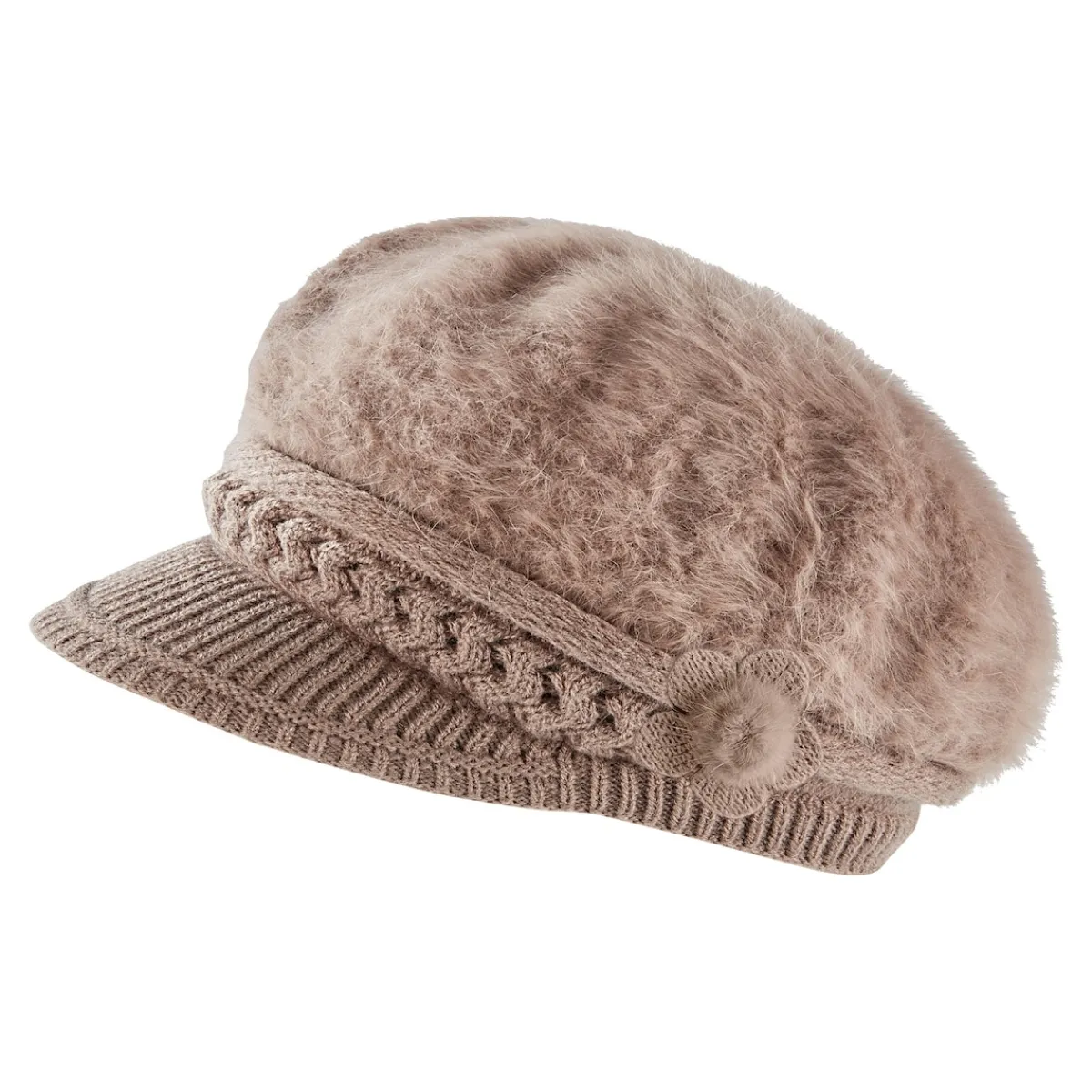 Damen Die moderne Hausfrau Kuschel-City-Mütze taupe