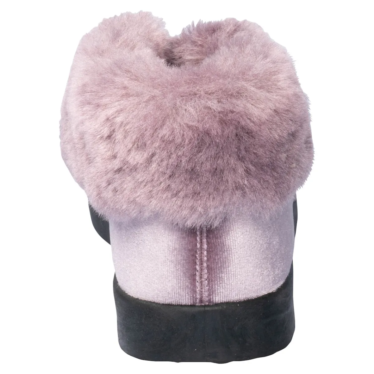 Damen Die moderne Hausfrau Kuschel-Kletthausschuh "Carmen" lila