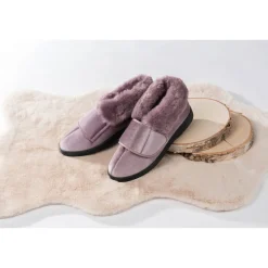 Damen Die moderne Hausfrau Kuschel-Kletthausschuh