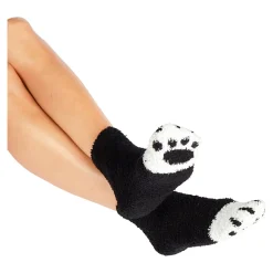 Die moderne Hausfrau Kuschelsocken "Katzen-Tatzen", 1 Paar