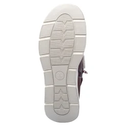 Damen Die moderne Hausfrau Kuschelstiefel „Flora“ bordeaux