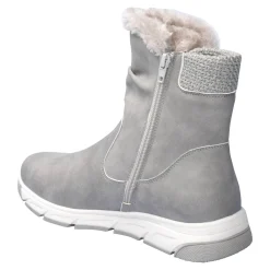 Damen Die moderne Hausfrau Kuschelstiefel „Flora“ grau