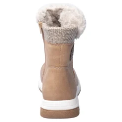 Damen Die moderne Hausfrau Kuschelstiefel „Flora“ taupe