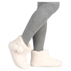 Damen Die moderne Hausfrau Kuschelstiefel mit Bommel