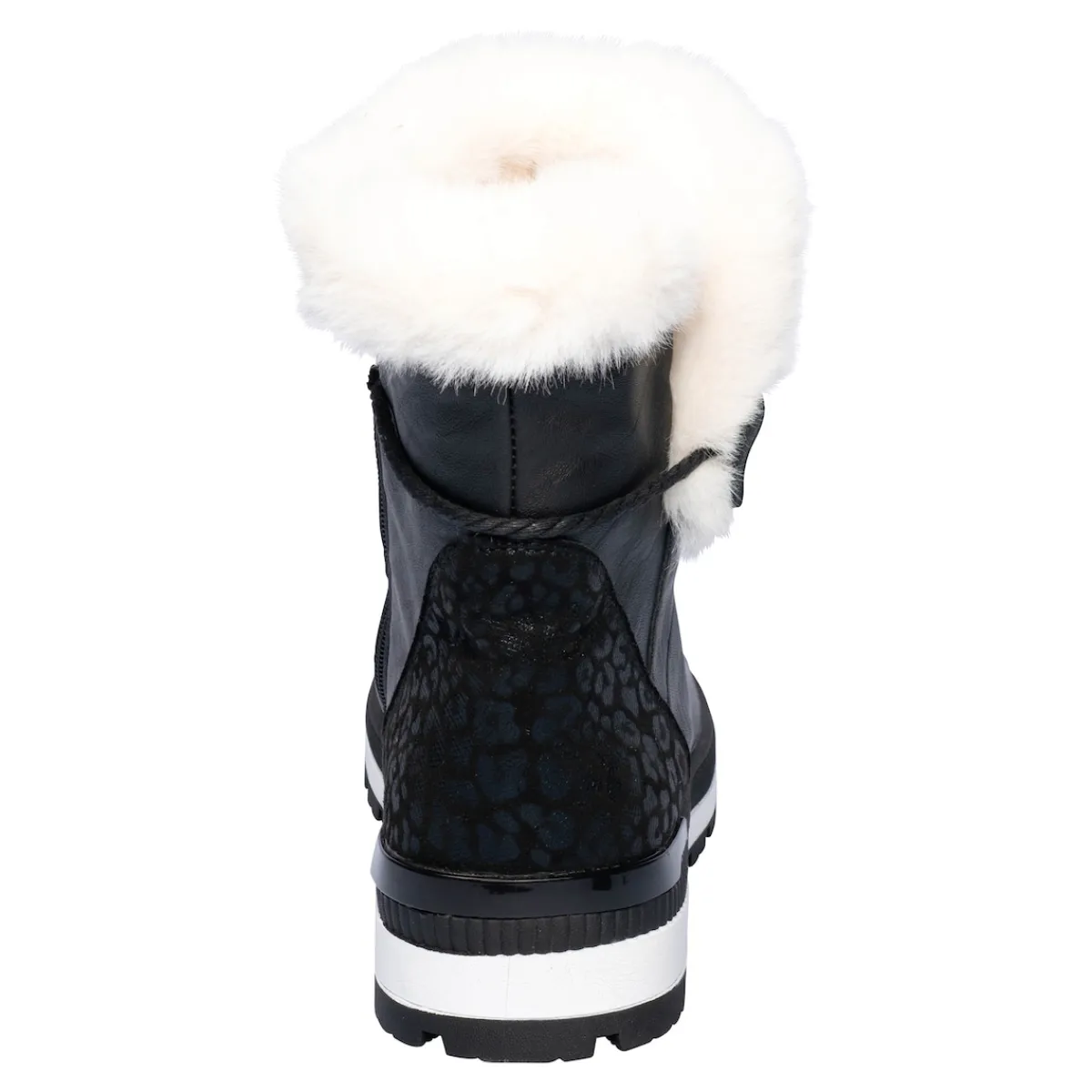 Damen Die moderne Hausfrau Kuschel-Stiefel mit Leder „Carina“