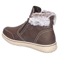 Damen Die moderne Hausfrau Kuschel-Stiefelette „Carmen“ schoko