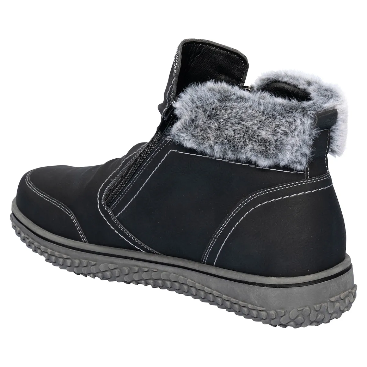 Damen Die moderne Hausfrau Kuschel-Stiefelette „Carmen“ schwarz