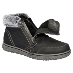 Damen Die moderne Hausfrau Kuschel-Stiefelette „Carmen“ schwarz