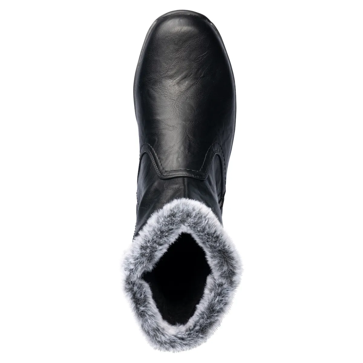 Damen Die moderne Hausfrau Kuschel-Stiefelette mit Leder „Mona“