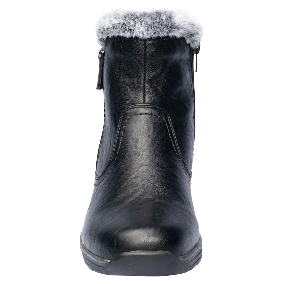 Damen Die moderne Hausfrau Kuschel-Stiefelette mit Leder „Mona“