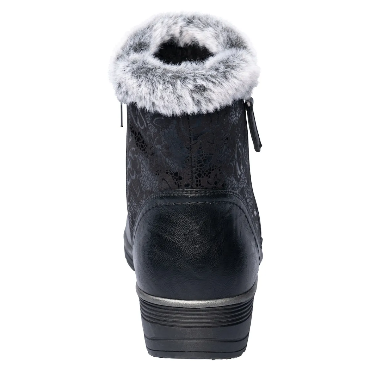 Damen Die moderne Hausfrau Kuschel-Stiefelette mit Leder „Mona“