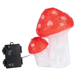 Die moderne Hausfrau LED-Dekofigur "Leuchtpilze"