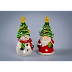 Die moderne Hausfrau LED-Dekofigur „Tannenhut“ Santa