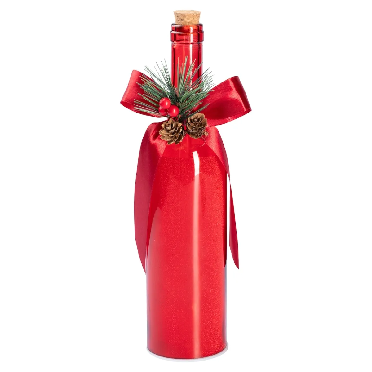 Die moderne Hausfrau LED-Deko-Flasche rot