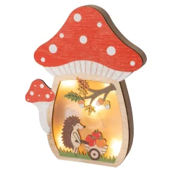 Die moderne Hausfrau ﻿LED-Dekoration "Pilz" rot