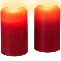 Die moderne Hausfrau LED-Echtwachskerzen "zum Auspusten", 2 Stück